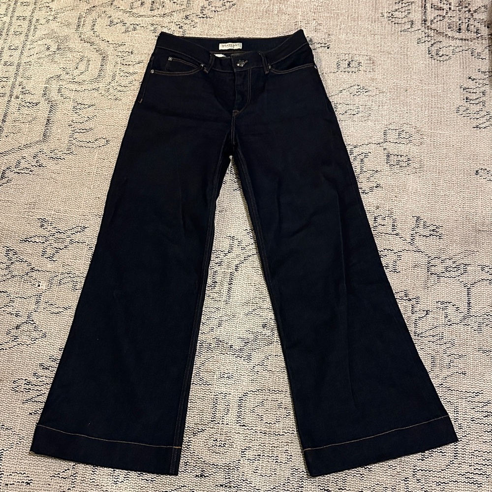 Burberry dark navy Wide-Leg Flare Jeans 28R